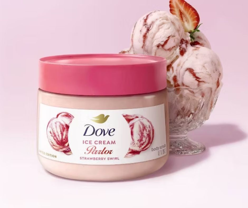 Dove Body Scrub – Strawberry Swirl