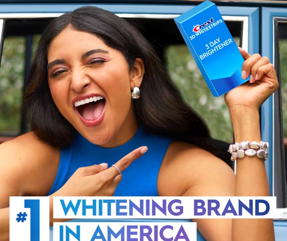 Crest 3D White strips 3 Day Brightener Teeth Whitening Kit