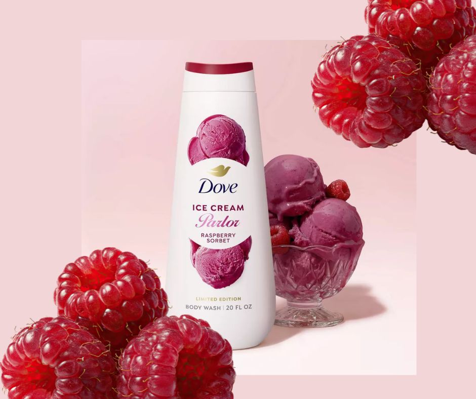 Dove Raspberry Sorbet Body Wash 20 oz