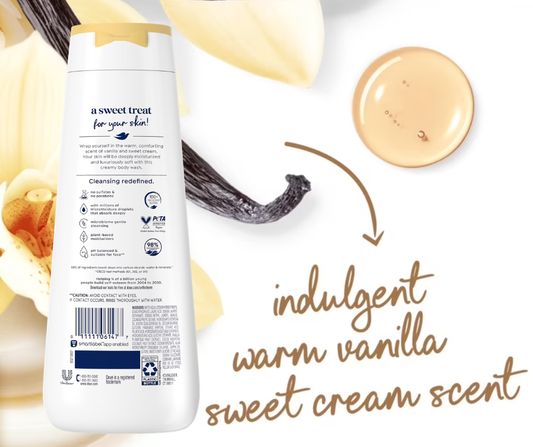 Dove Warm Vanilla and Sweet Cream Body Wash COMING SOON