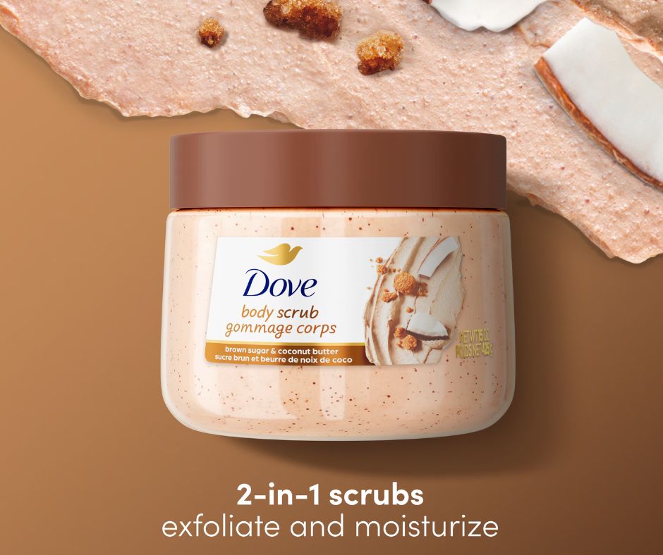 Dove Brown Sugar & Coconut Butter Body Scrub 425g