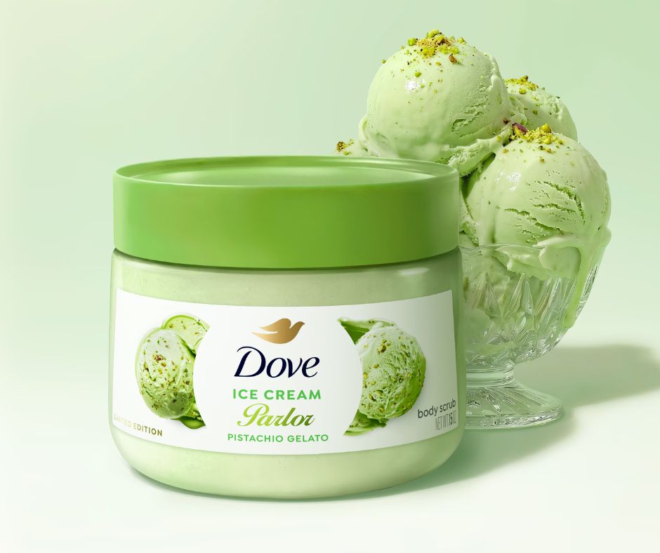 Dove Body Scrub – Pistachio Gelato