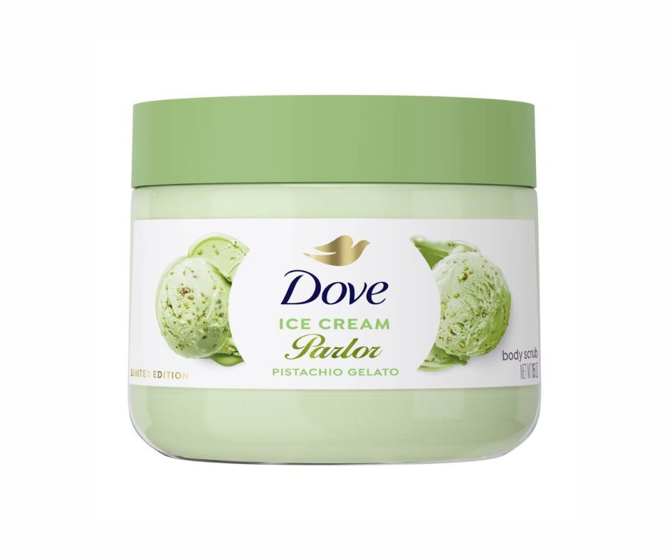 Dove Body Scrub – Pistachio Gelato