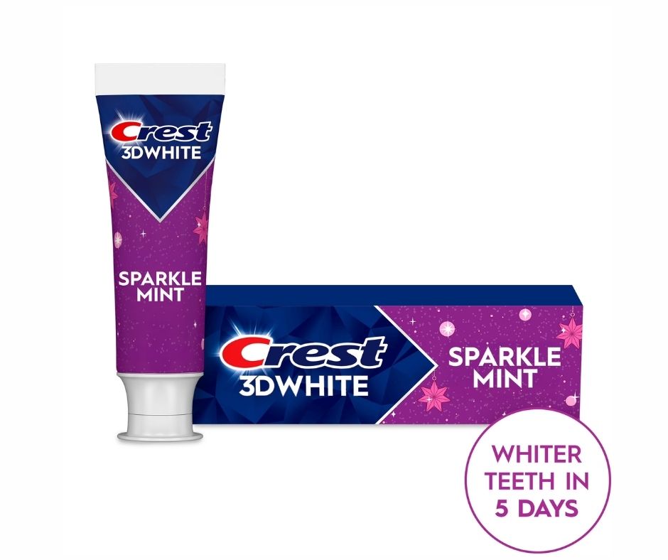 Crest Sparkle Mint Toothpaste, 4 Pack