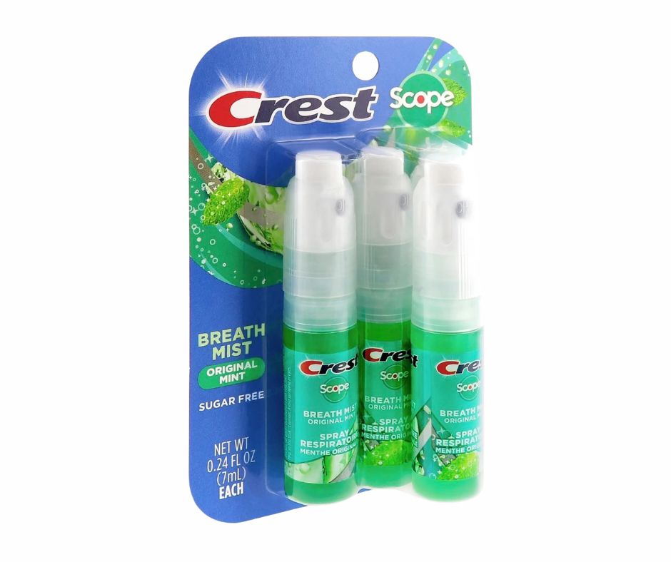 Crest Scope Mint Breath Mist Travel Size (4-Pack)