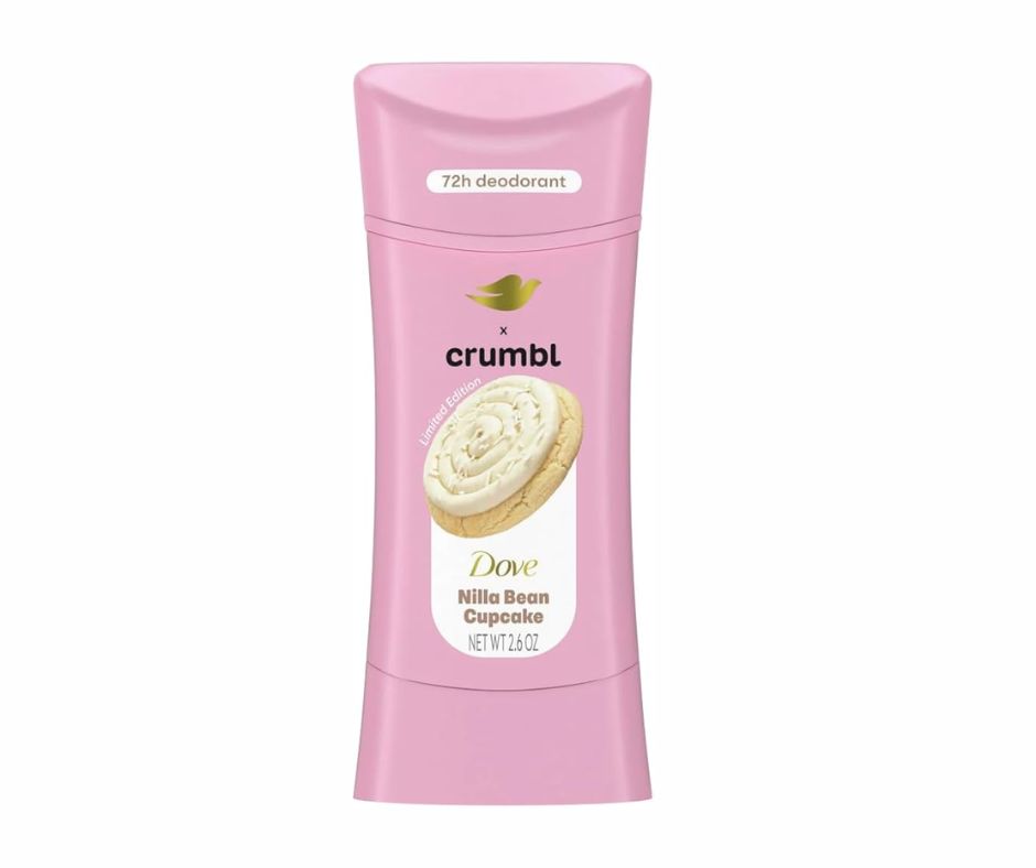 Dove x Crumbl Nilla Bean Cupcake Aluminum-Free Deodorant Stick