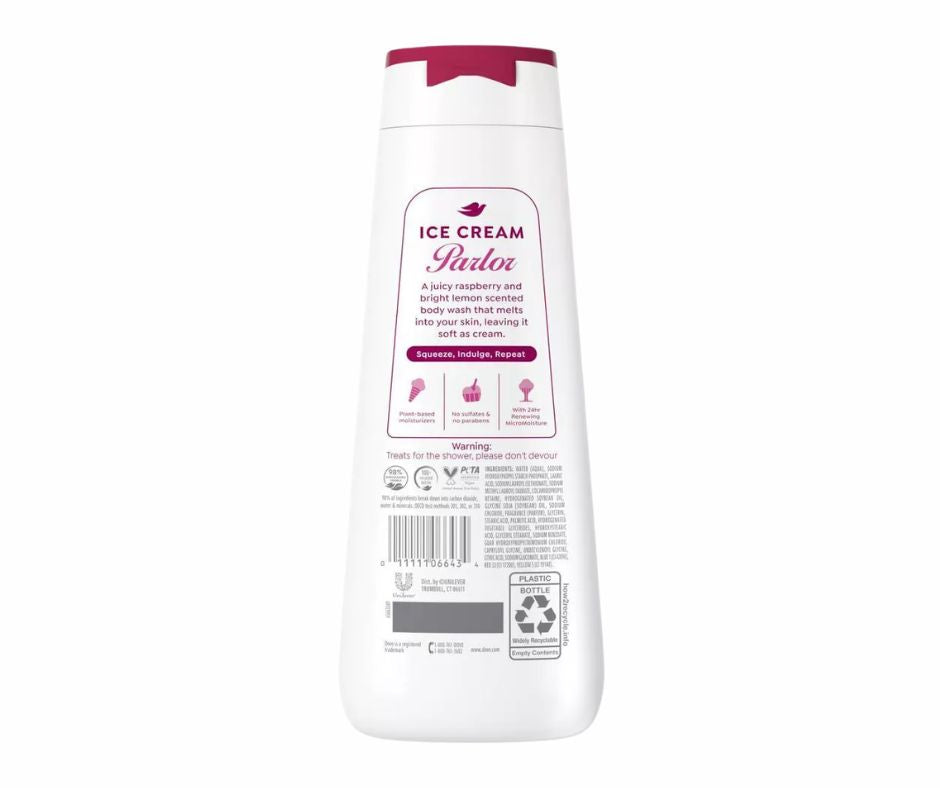 Dove Raspberry Sorbet Body Wash 20 oz